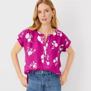 Floral Linen Framed Popover